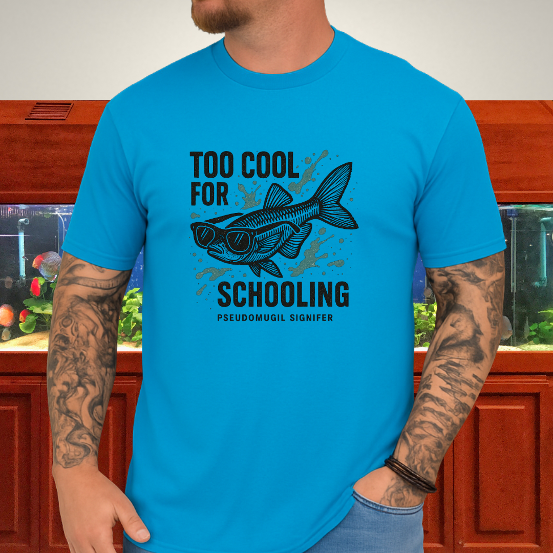 Nano Fish Humor Shirt – Too Cool for Schooling