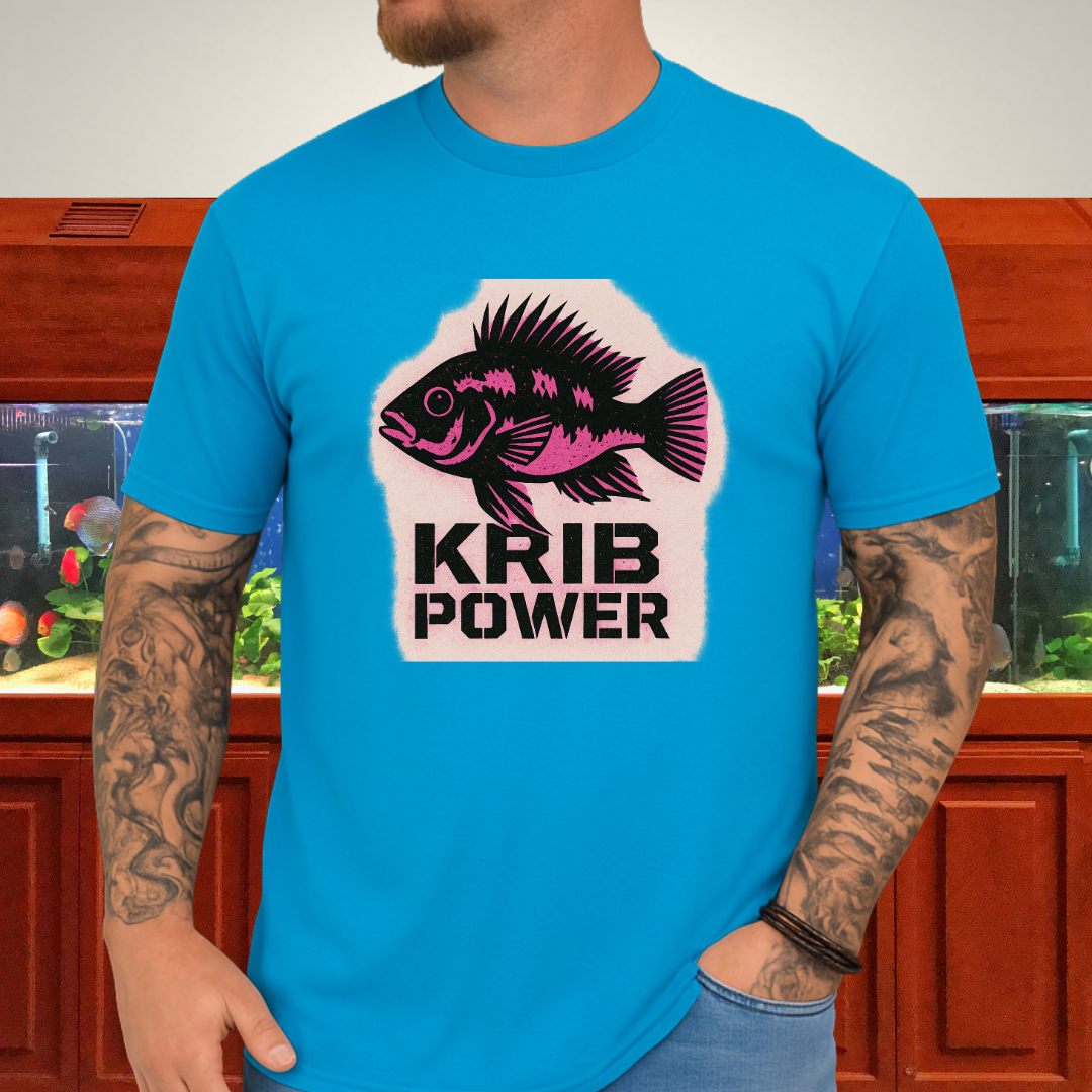 Krib Power Tee – Punk Neon Pink Kribensis Design