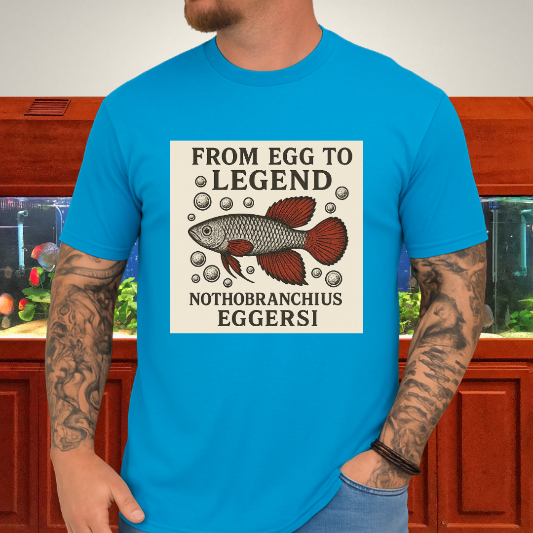 From Egg to Legend Tee – Eggersi Killifish Lithograph Design