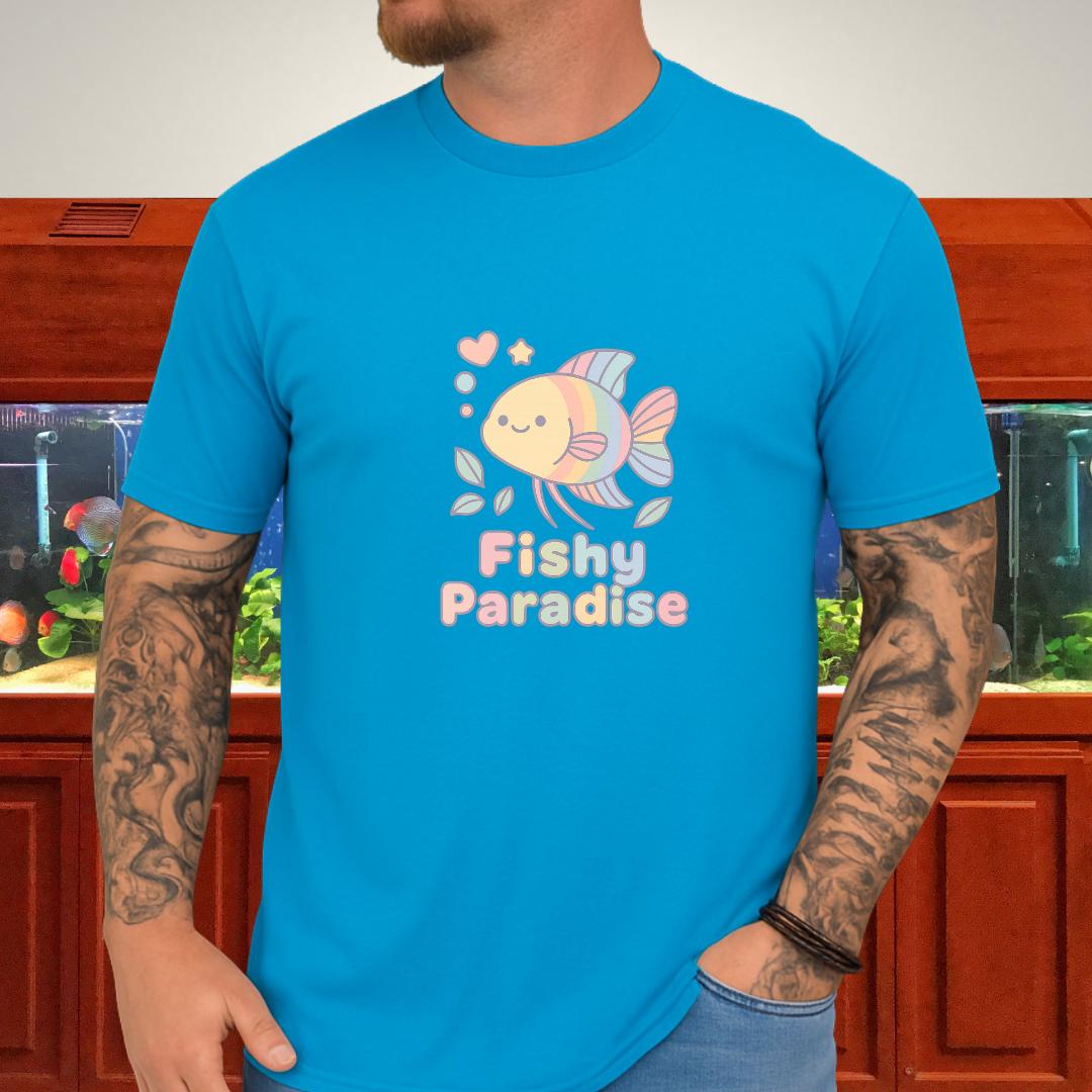 Fishy Paradise Tee – Kawaii Rainbow Paradise Fish Design