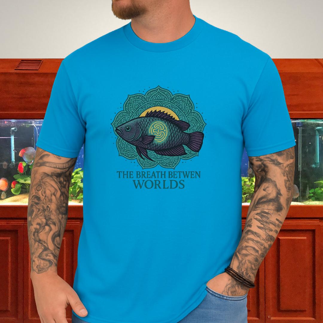 The Breath Between Worlds Tee – Spiritual Climbing Perch Design