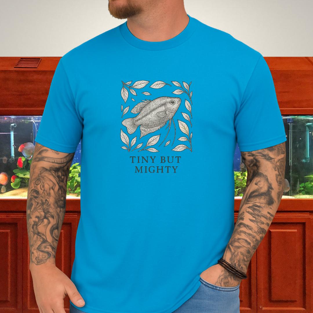 Tiny But Mighty Tee – Sparkling Gourami Hand-Sketched Design