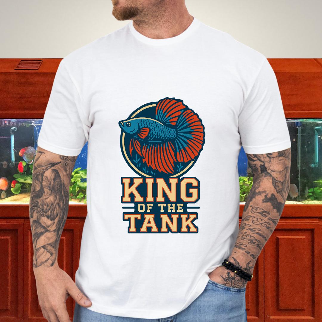 Halfmoon Betta Retro Logo Tee for Aquarium Hobbyists-T-Shirt-Fish & Friends Tees