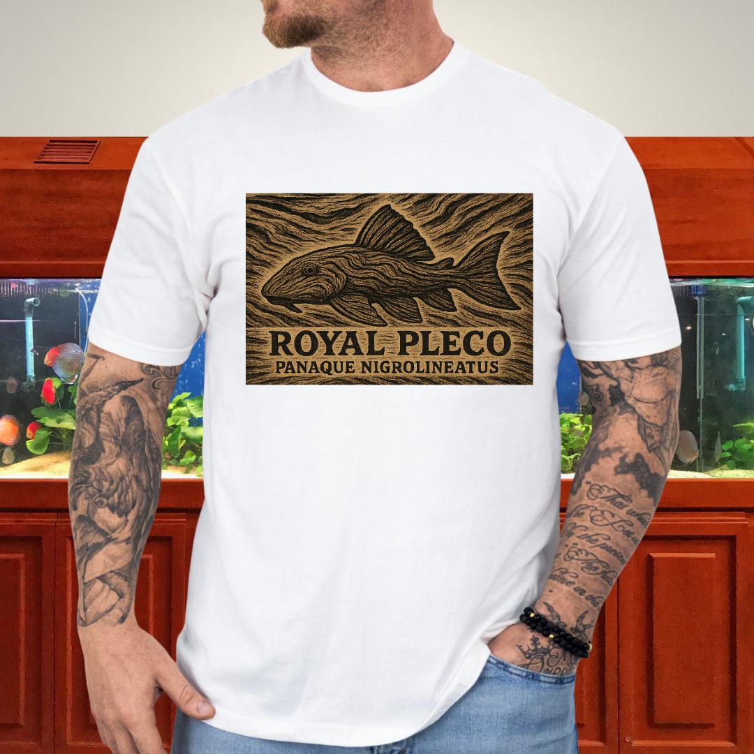 Royal Pleco Tee – Driftwood Spirit Double Exposure Design-T-Shirt-Fish & Friends Tees