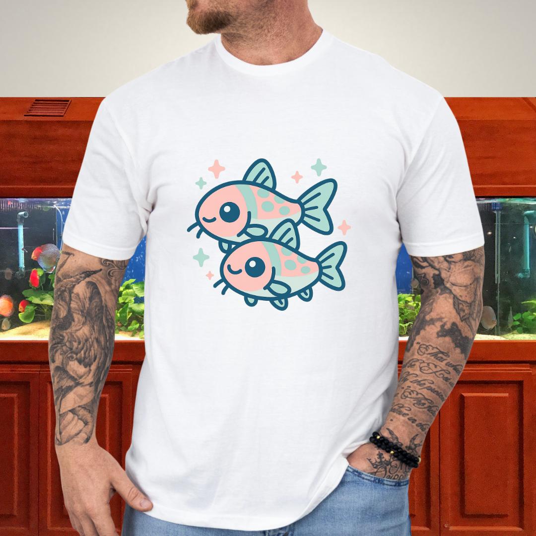 Adorable Nano Fish Shirt – Pygmy Corydoras Pastel Style-T-Shirt-Fish & Friends Tees