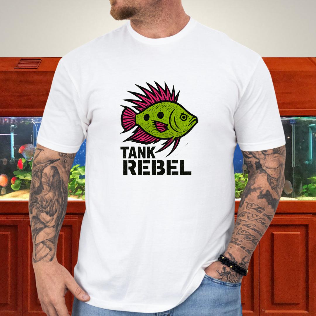 Tank Rebel Tee – Punk Three-Spot Gourami Mohawk Design