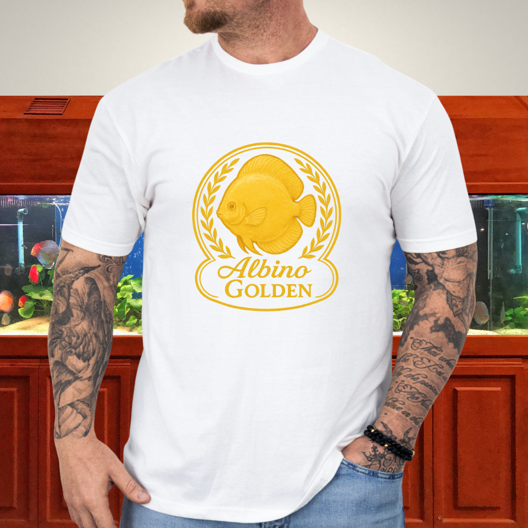 Radiant Golden Discus Retro Emblem Tee