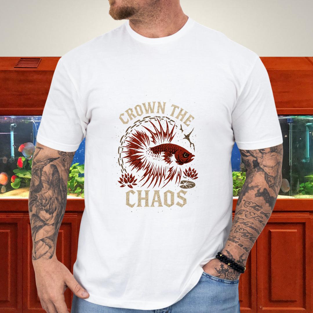 Crown the Chaos Crowntail Betta T-Shirt – Punk Fishkeeper Apparel-T-Shirt-Fish & Friends Tees