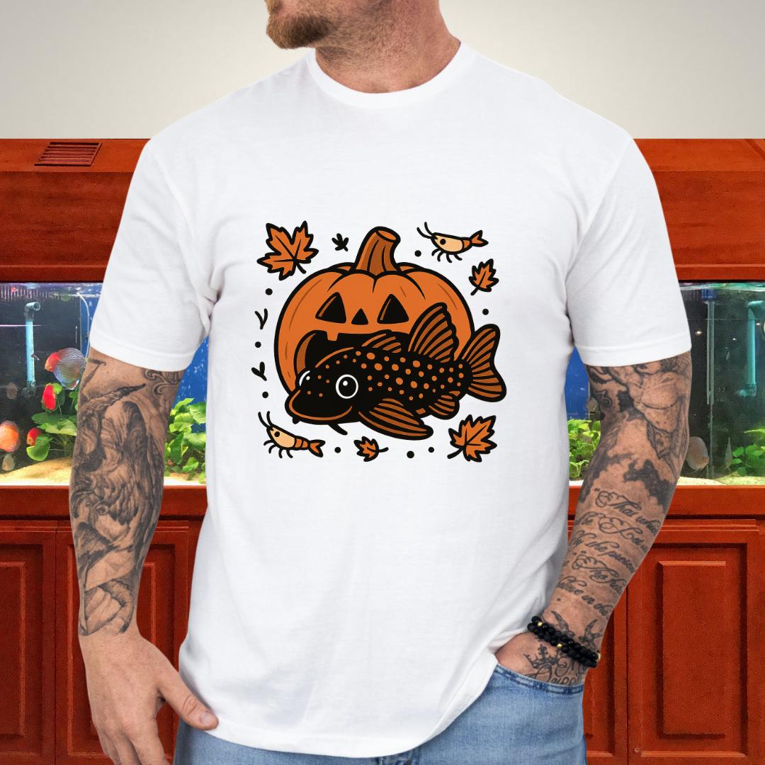 Pumpkin Pleco Party-T-Shirt-Fish & Friends Tees