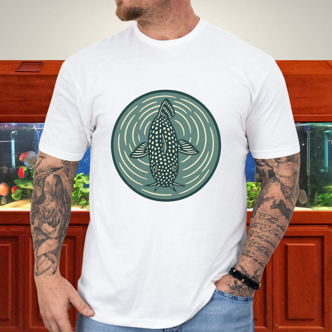 Ripple View Tee – Retro Corydoras Sterbai Lithograph