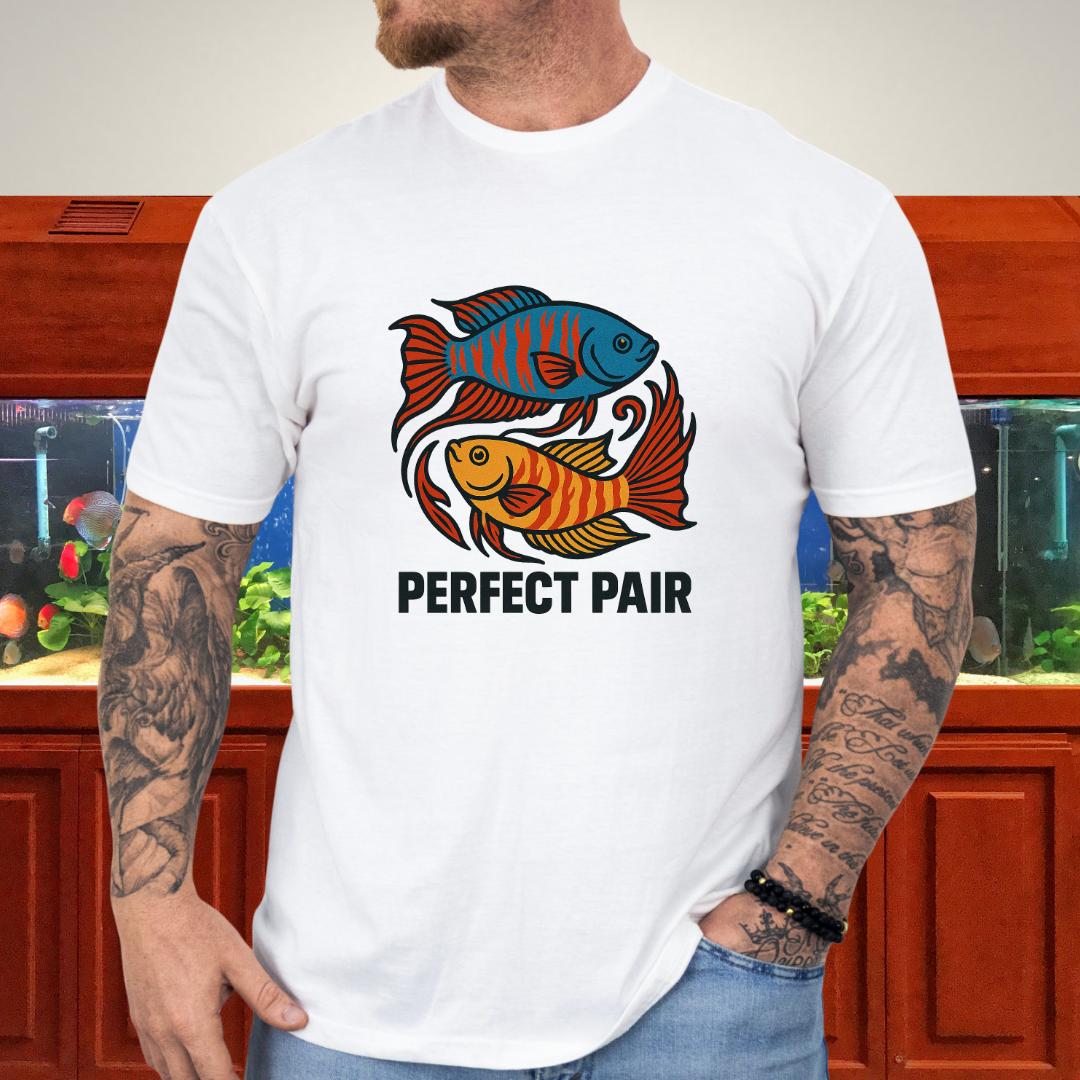 Perfect Pair Tee – Bold Yin-Yang Paradise Fish Design