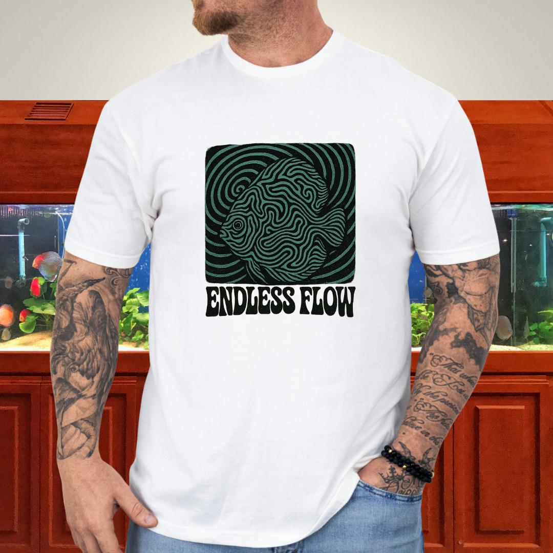 Endless Flow Surreal Snakeskin Discus Tee-T-Shirt-Fish & Friends Tees