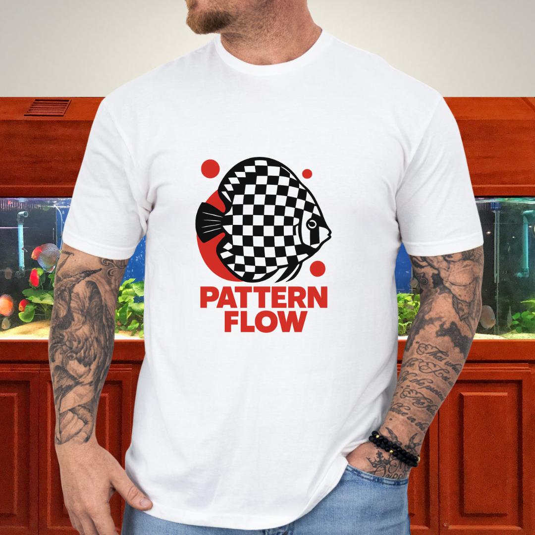 Pattern Flow Checkerboard Discus Geometric Tee-T-Shirt-Fish & Friends Tees