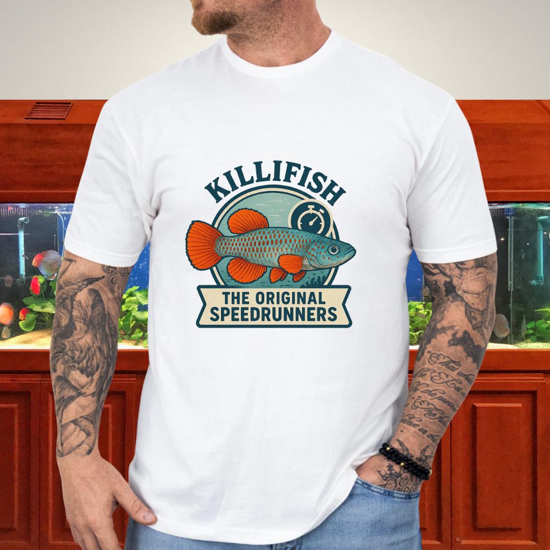 Original Speedrunners Tee – Korthausae Killifish Badge Design