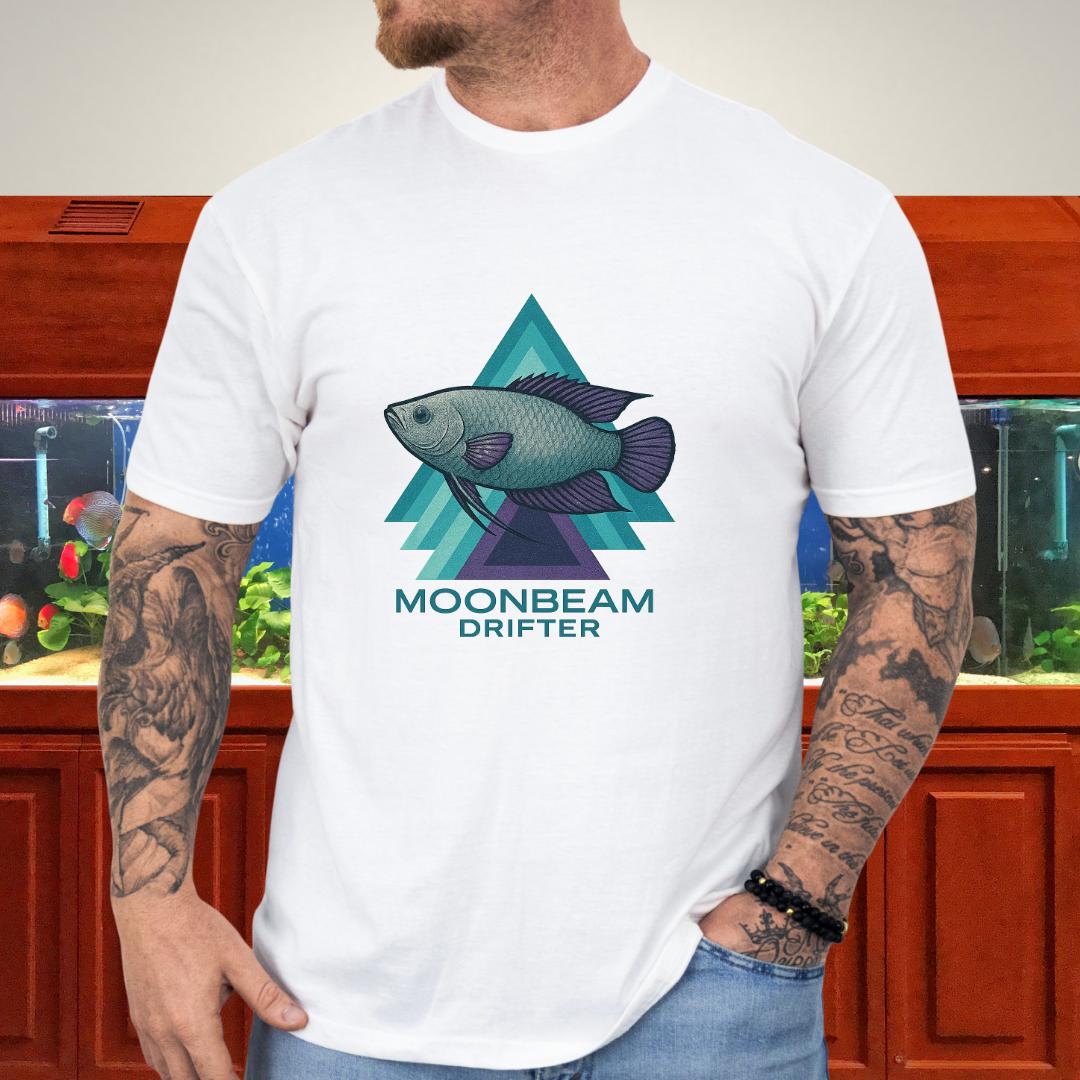 Moonbeam Drifter Tee – Geometric Moonlight Gourami Design
