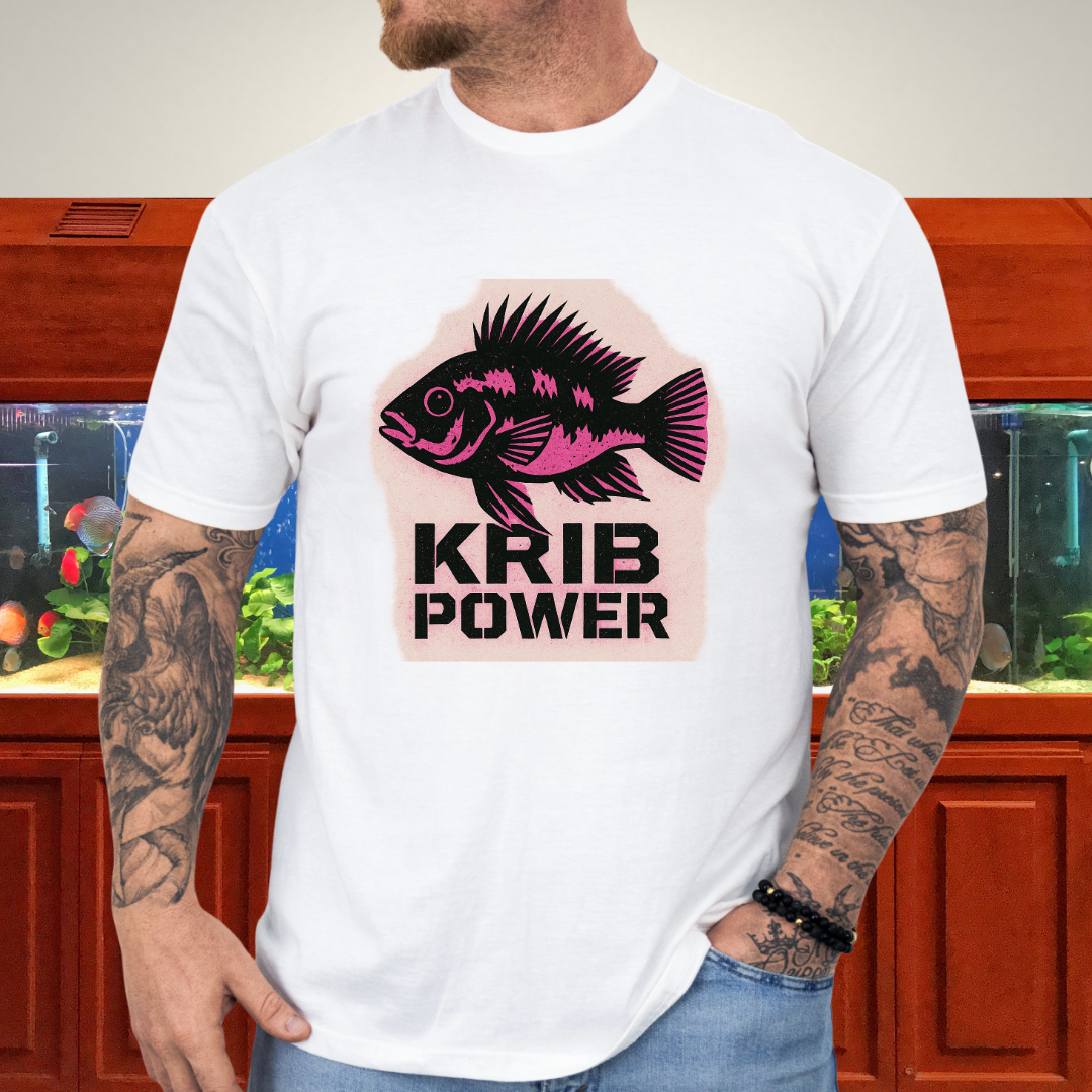 Krib Power Tee – Punk Neon Pink Kribensis Design