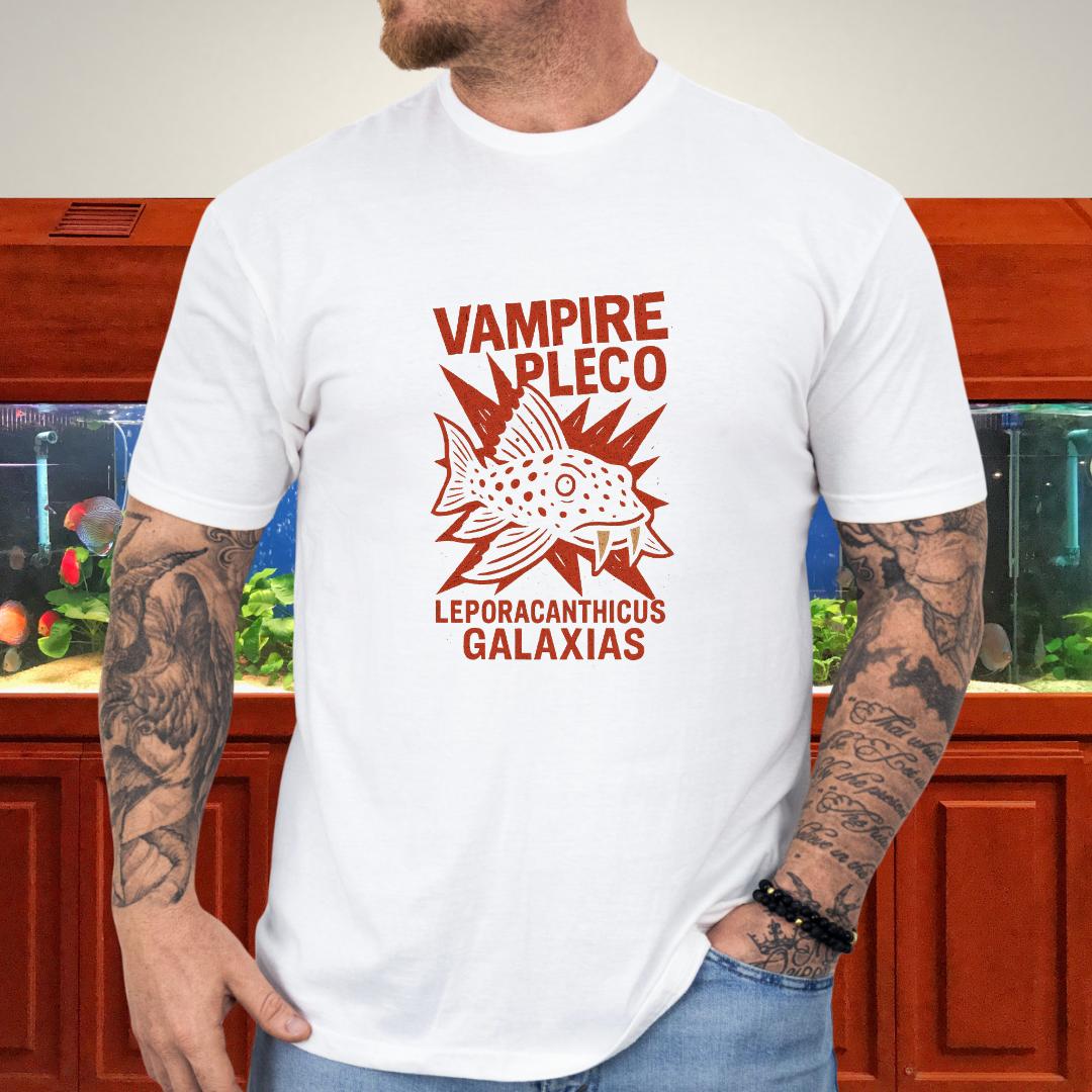 Vampire Pleco Tee – Punk Stencil Catfish Design-T-Shirt-Fish & Friends Tees