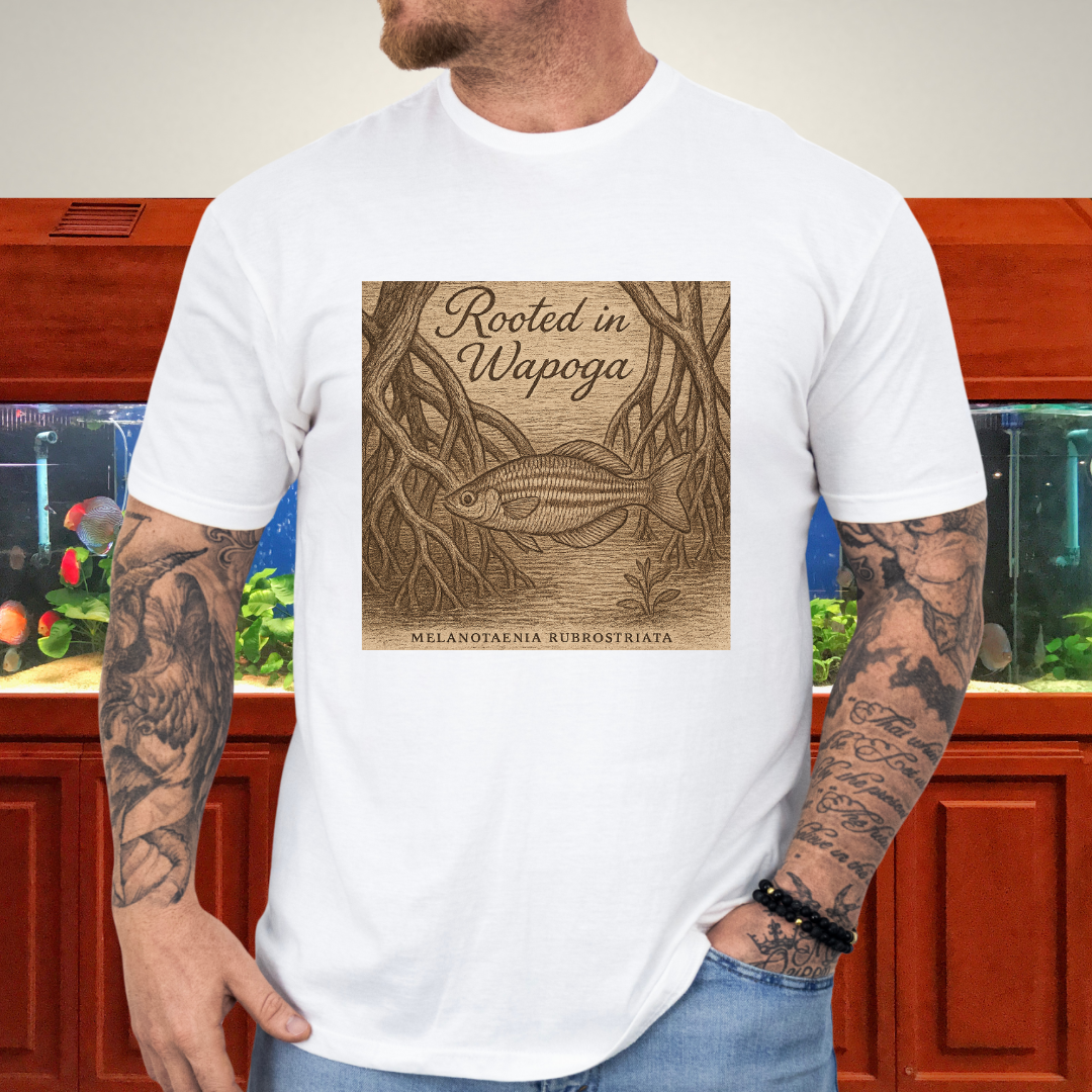 Wapoga Rainbowfish Shirt – Etched Driftwood & Mangrove Style