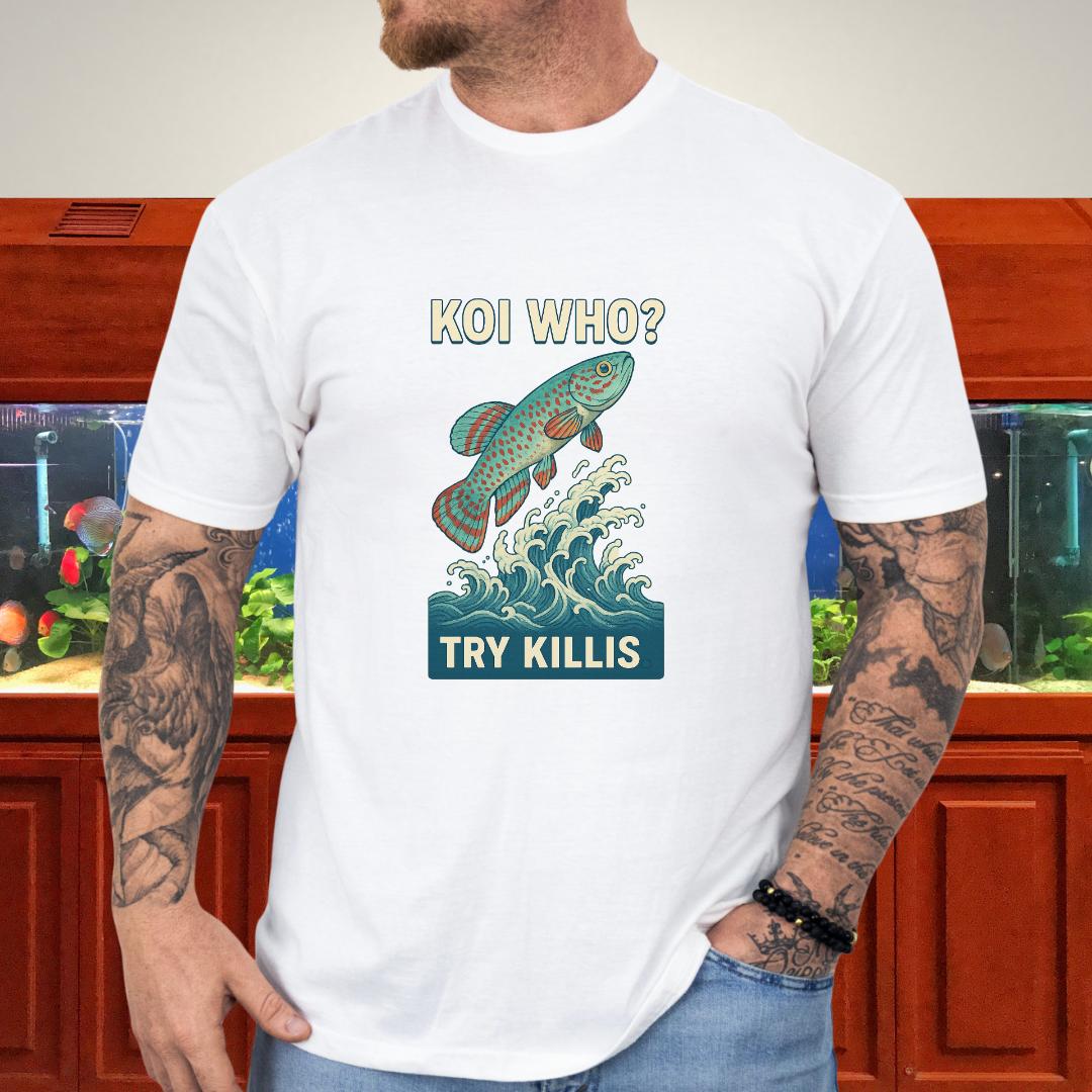 Koi Who? Try Killis Tee – Gardneri Killifish Ukiyo-e Style