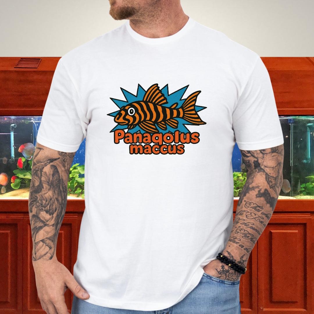 Retro Aquarium Tee – Clown Pleco Bubble Letter Print-T-Shirt-Fish & Friends Tees