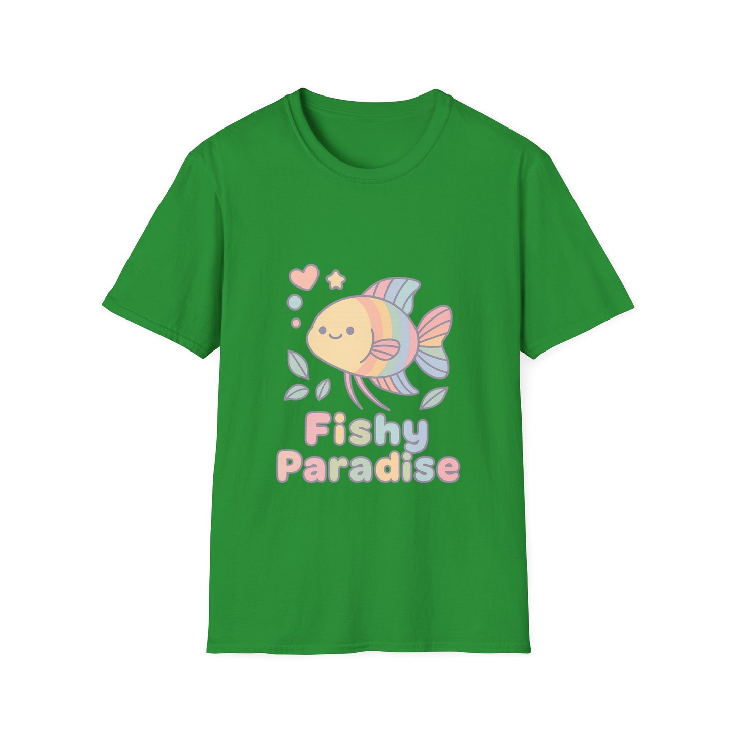 Fishy Paradise Tee – Kawaii Rainbow Paradise Fish Design