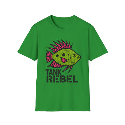 Tank Rebel Tee – Punk Three-Spot Gourami Mohawk Design