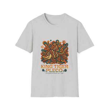 King Tiger Pleco Tee – Y2K Retro Wave Aquarium Design