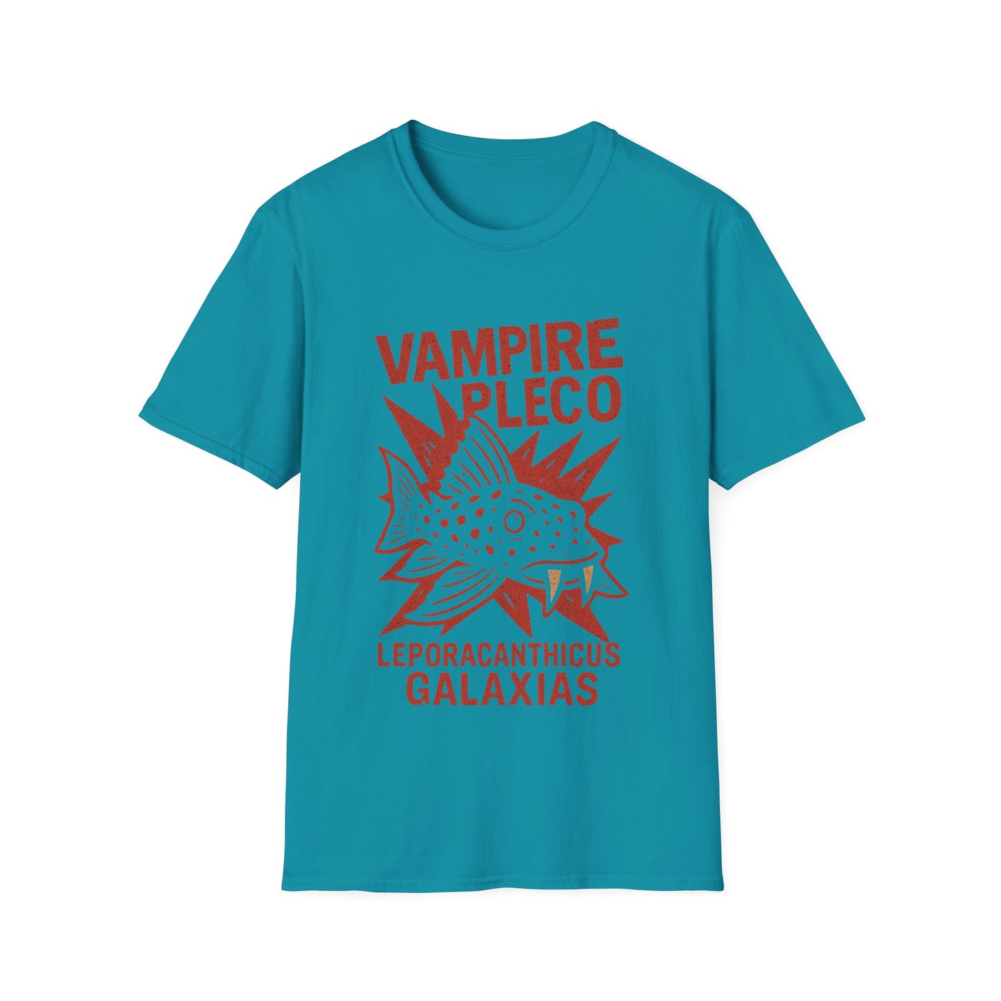 Vampire Pleco Tee – Punk Stencil Catfish Design