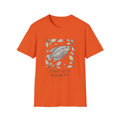 Tiny But Mighty Tee – Sparkling Gourami Hand-Sketched Design