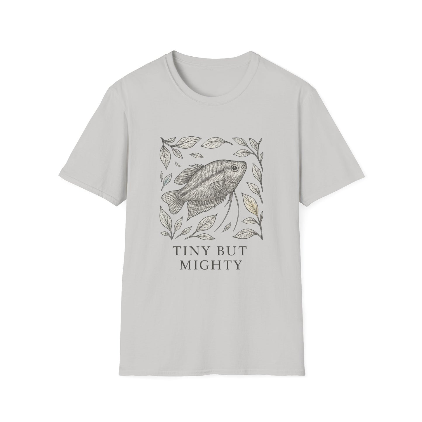 Tiny But Mighty Tee – Sparkling Gourami Hand-Sketched Design