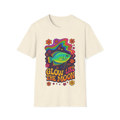 Glow Like the Moon Tee – Psychedelic Moonlight Gourami Design