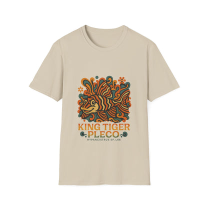 King Tiger Pleco Tee – Y2K Retro Wave Aquarium Design