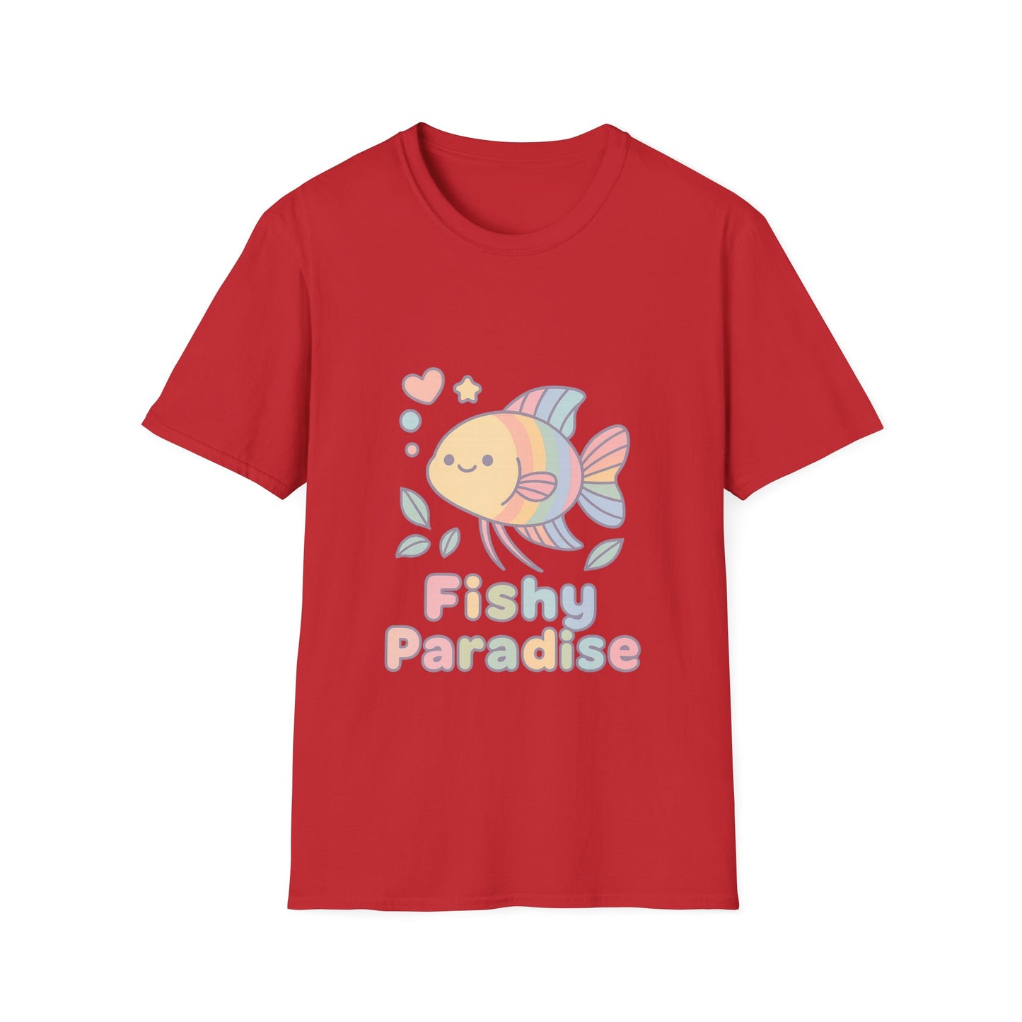 Fishy Paradise Tee – Kawaii Rainbow Paradise Fish Design