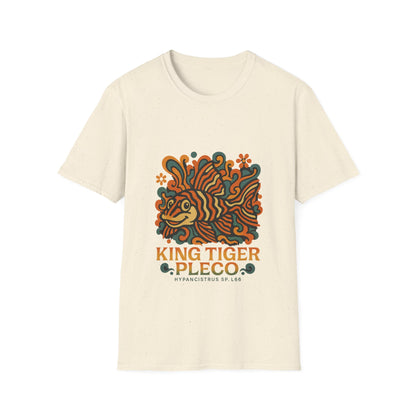 King Tiger Pleco Tee – Y2K Retro Wave Aquarium Design