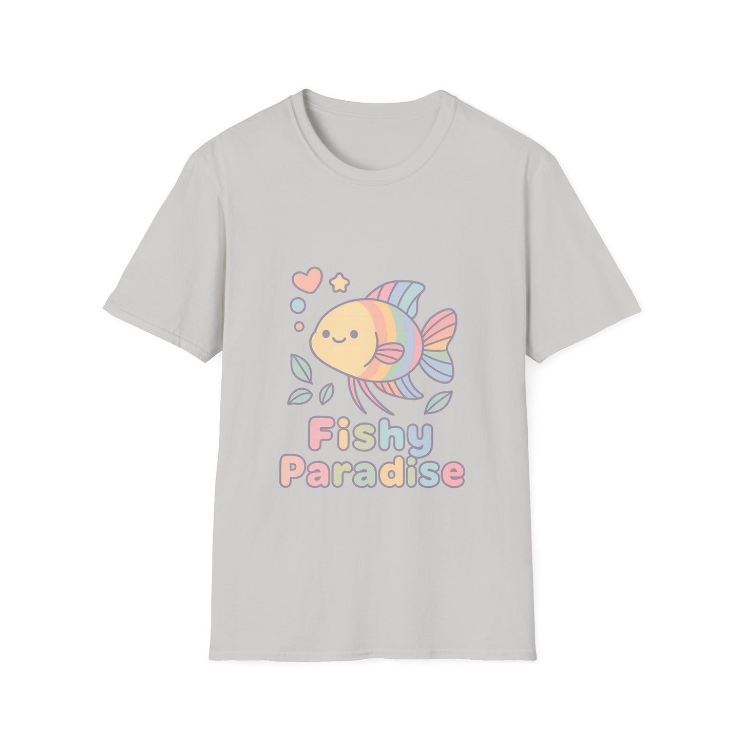 Fishy Paradise Tee – Kawaii Rainbow Paradise Fish Design