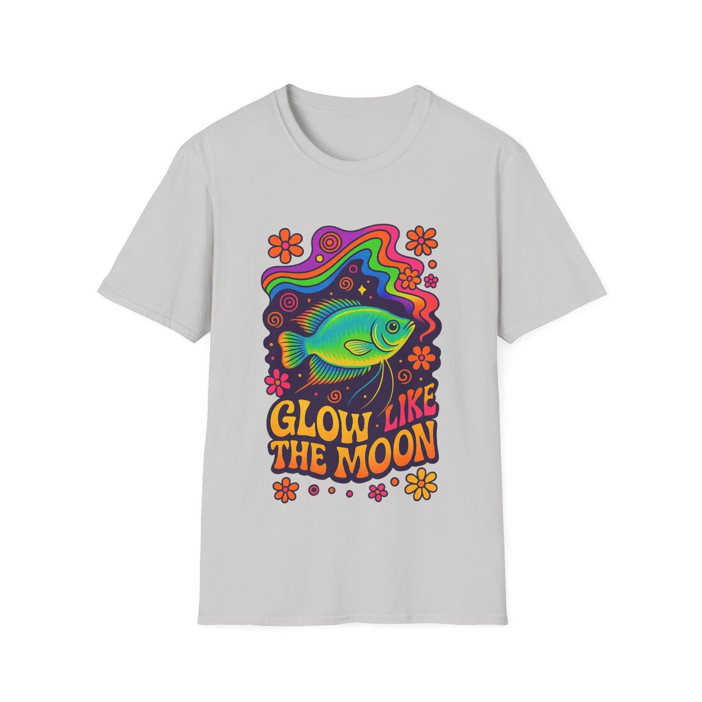Glow Like the Moon Tee – Psychedelic Moonlight Gourami Design