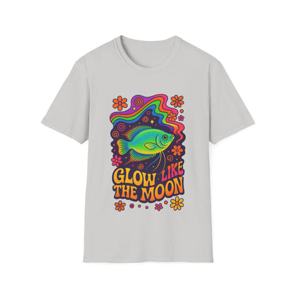 Glow Like the Moon Tee – Psychedelic Moonlight Gourami Design
