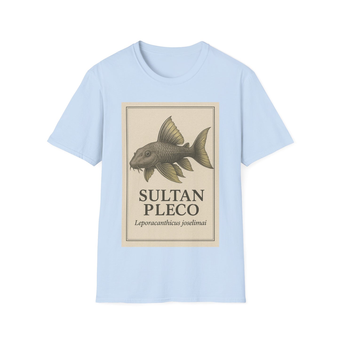 Sultan Pleco Tee – Realistic Etching Catfish Design