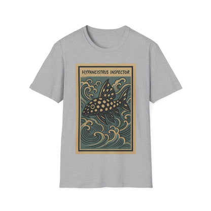 Snowball Pleco Tee – Ukiyo-e Woodblock Aquarium Art