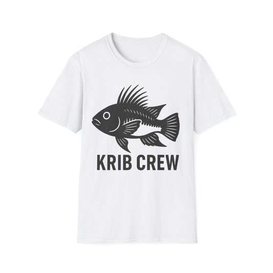 Krib Crew Tee – Minimal Monochrome Kribensis Logo Design