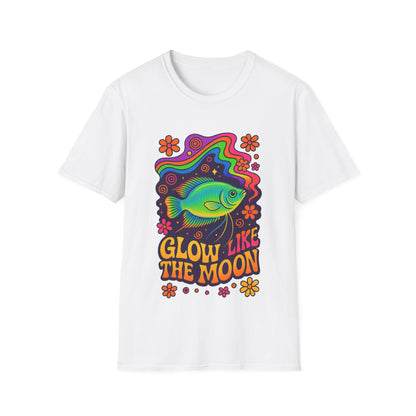 Glow Like the Moon Tee – Psychedelic Moonlight Gourami Design