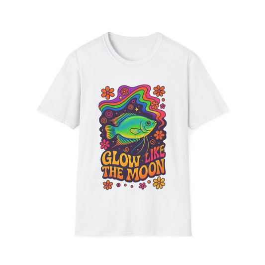 Glow Like the Moon Tee – Psychedelic Moonlight Gourami Design