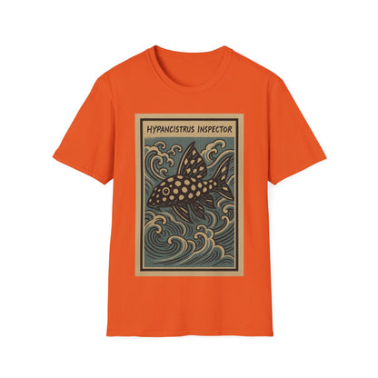 Snowball Pleco Tee – Ukiyo-e Woodblock Aquarium Art