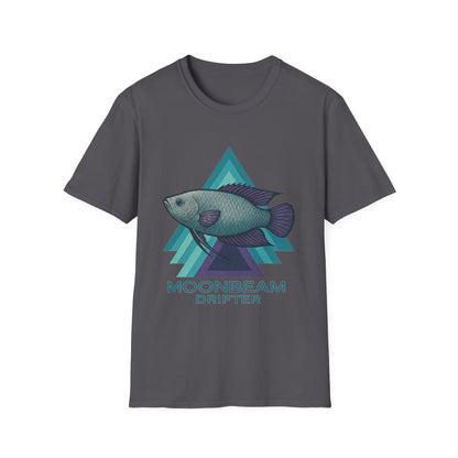 Moonbeam Drifter Tee – Geometric Moonlight Gourami Design