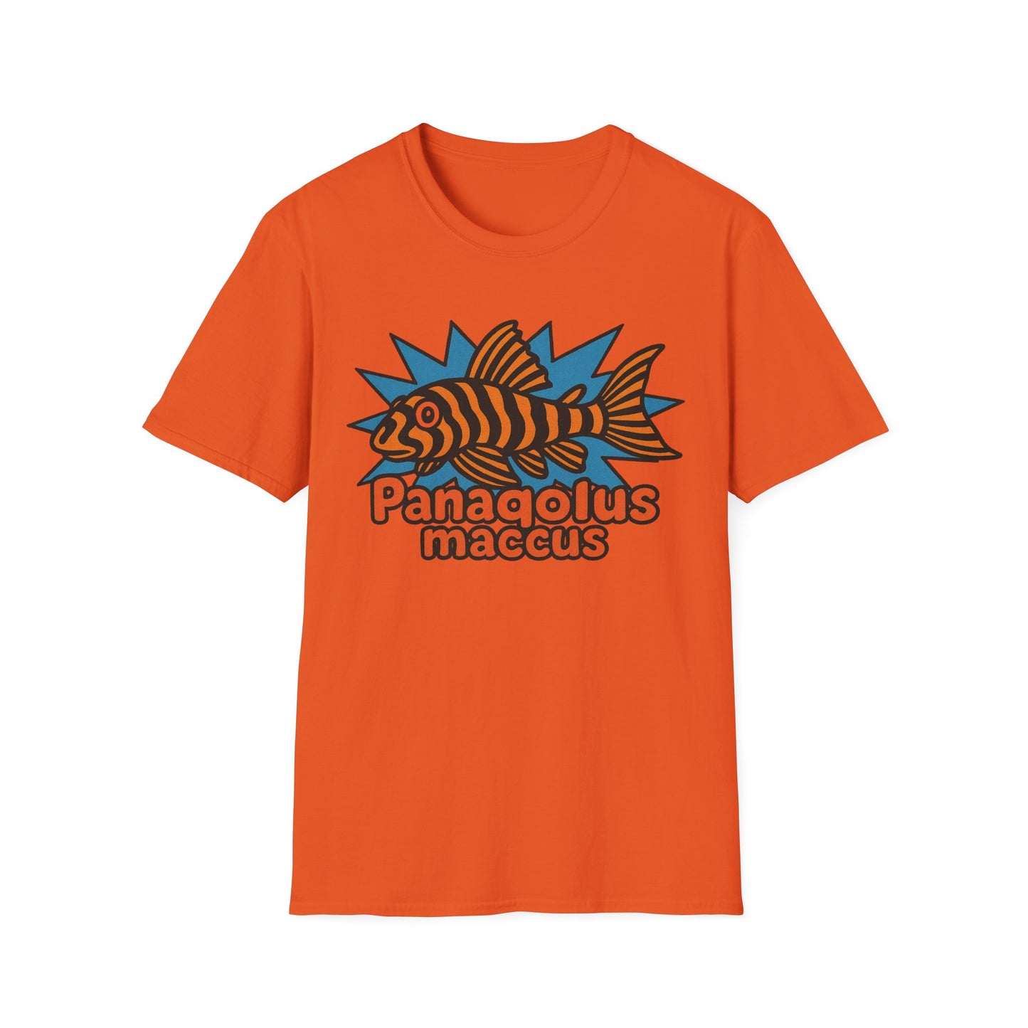 Retro Aquarium Tee – Clown Pleco Bubble Letter Print