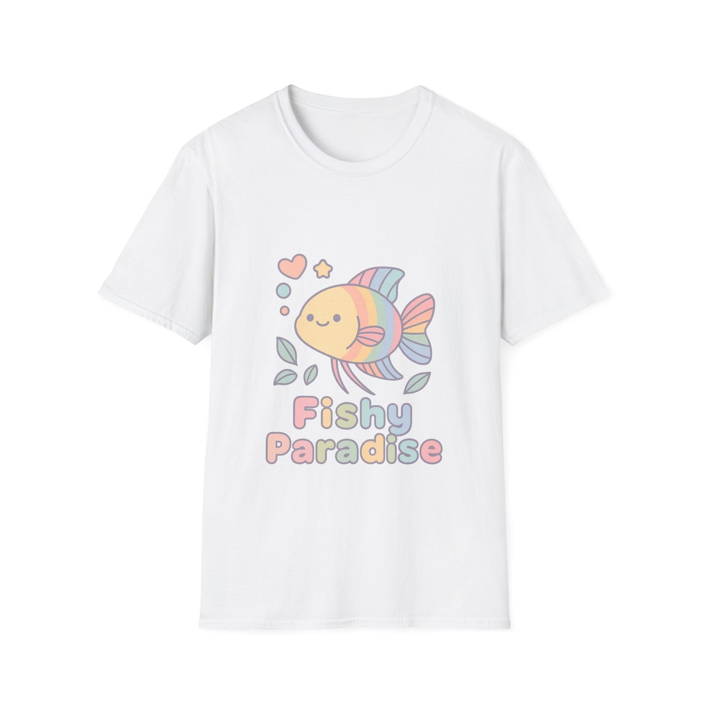 Fishy Paradise Tee – Kawaii Rainbow Paradise Fish Design