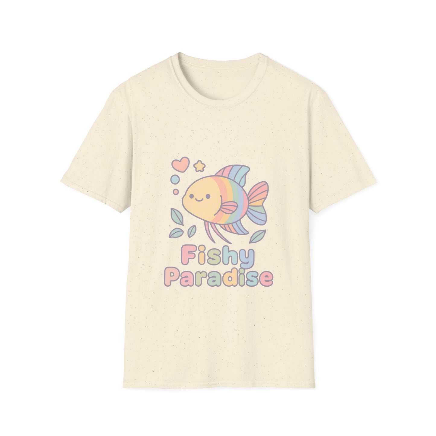 Fishy Paradise Tee – Kawaii Rainbow Paradise Fish Design