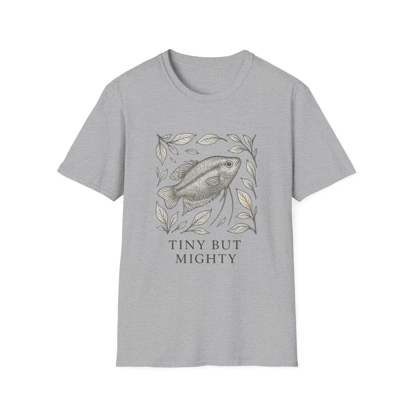 Tiny But Mighty Tee – Sparkling Gourami Hand-Sketched Design