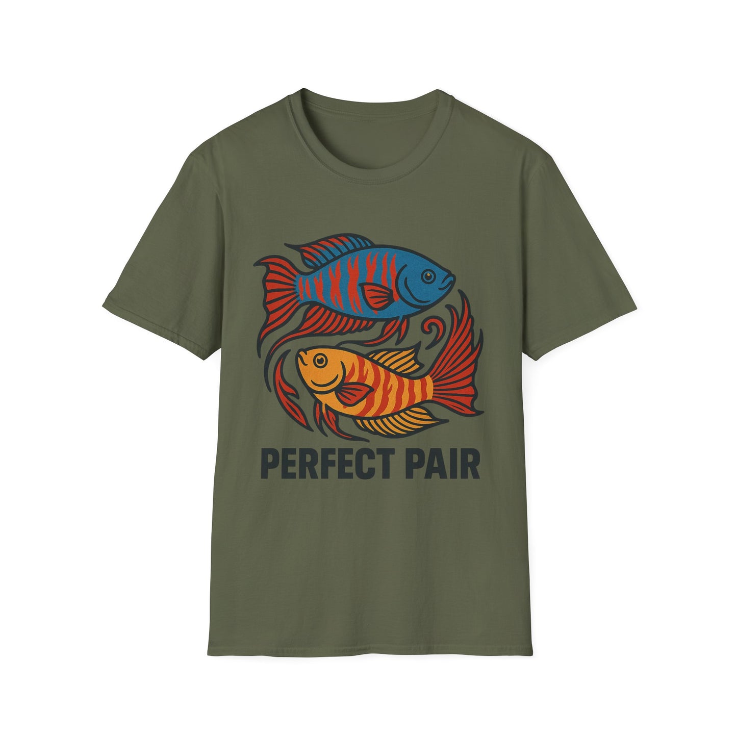 Perfect Pair Tee – Bold Yin-Yang Paradise Fish Design