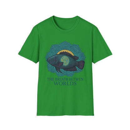 The Breath Between Worlds Tee – Spiritual Climbing Perch Design